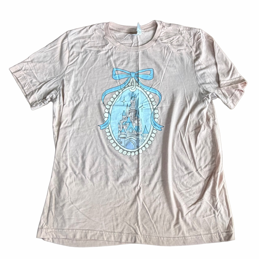 Bella Canvas Disney Cinderella Castle Women’s Light Peach T-Shirt